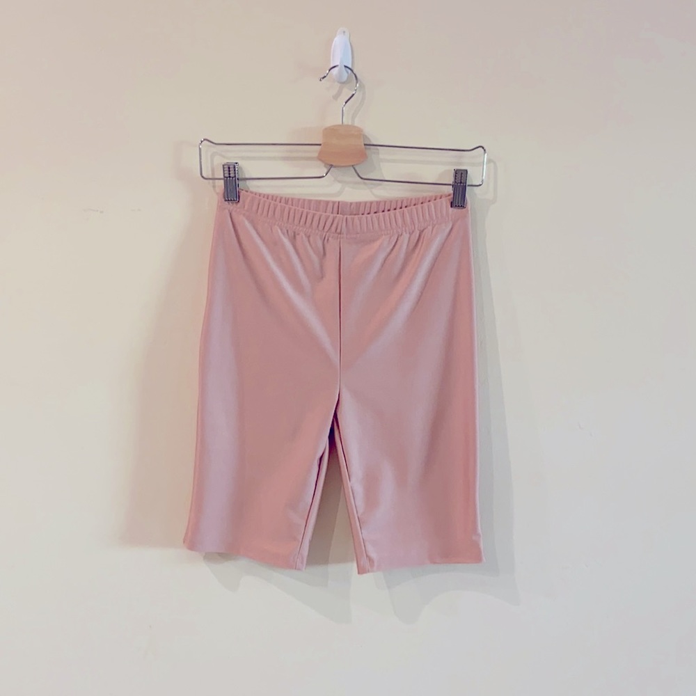 ReVamped high waisted biker shorts, pink, size XS
